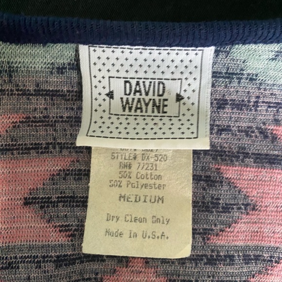 VTG 90s David Wayne Southwestern Oversized Jacket - Picture 7 of 7